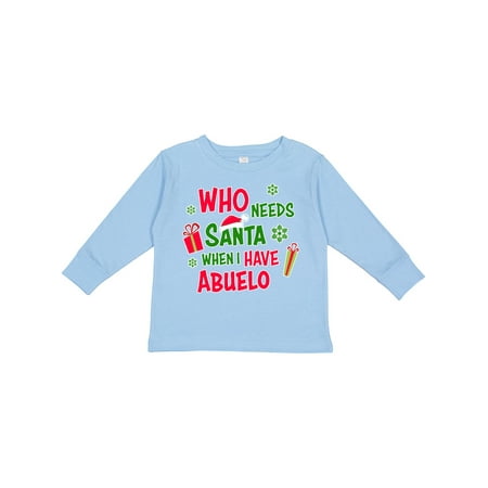 Inktastic Who Needs Santa when I Have Abuelo Gift Toddler Boy or Toddler Girl Long Sleeve T-Shirt
Inktastic Who Needs Santa when I Have Abuelo Gift Toddler Boy or Toddler Girl Long Sleeve T-Shirt