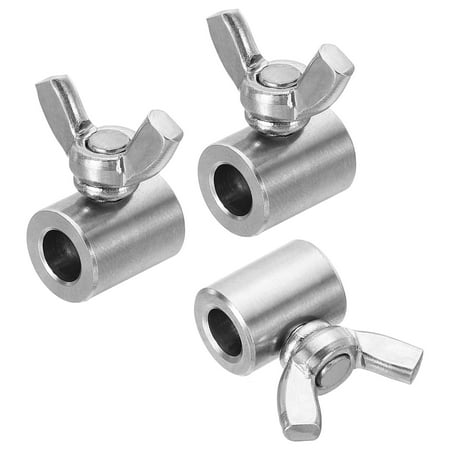 Uxcell 304 Stainless Steel 6.5mm Hole Wire Rope Clips 3Pcs Wire Rope Clamp Fasteners Butterfly Screws Silver
Uxcell 304 Stainless Steel 6.5mm Hole Wire Rope Clips 3Pcs Wire Rope Clamp Fasteners Butterfly Screws Silver