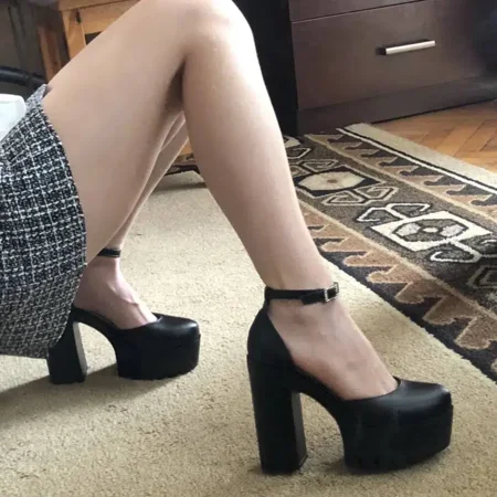 Women‘s Block Heeled Platform Ankle Strap Shoes Black Waterproof Faux Leather Pumps Women‘s Footwear
Women‘s Block Heeled Platform Ankle Strap Shoes Black Waterproof Faux Leather Pumps Women‘s Footwear