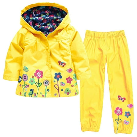 BIZIZA Baby Girl Outfit Hooded Jacket 2-Piece Long Sleeve Winter Print Cute Floral Pants for 2Y-6Y Kids Yellow 100
BIZIZA Baby Girl Outfit Hooded Jacket 2-Piece Long Sleeve Winter Print Cute Floral Pants for 2Y-6Y Kids Yellow 100