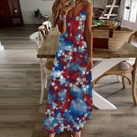 Hvyesh Summer Dresses for Women 2023 Plus Size Party Long Dress Stars and Stripes Graphic V Neck Sundresses Spaghetti Strap Sleeveless Breathable Dresses Blue
Hvyesh Summer Dresses for Women 2023 Plus Size Party Long Dress Stars and Stripes Graphic V Neck Sundresses Spaghetti Strap Sleeveless Breathable Dresses Blue