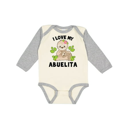 Inktastic Cute Sloth I Love My Abuelita with Green Leaves Gift Baby Boy or Baby Girl Long Sleeve Bodysuit
Inktastic Cute Sloth I Love My Abuelita with Green Leaves Gift Baby Boy or Baby Girl Long Sleeve Bodysuit