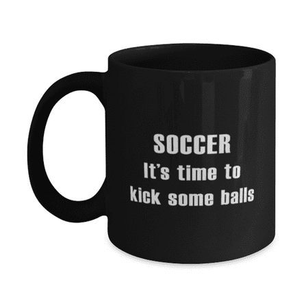 Soccer Mug - Soccer Coffee Cup - Time To Kick Balls - Soccer Coffee Mug Black 11oz
Soccer Mug - Soccer Coffee Cup - Time To Kick Balls - Soccer Coffee Mug Black 11oz