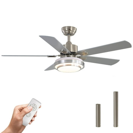 KPIBEST 48 Ceiling Fan with Light Remote Fandeliers Chrome Finish 3 Color LED 3 Speed 110V Lighting
KPIBEST 48 Ceiling Fan with Light Remote Fandeliers Chrome Finish 3 Color LED 3 Speed 110V Lighting