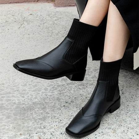 ZMHEGW Women Boots Ankle Autumn And Winter British Style Comtable Square Toe Square Heel Slip On Boots Shoes
ZMHEGW Women Boots Ankle Autumn And Winter British Style Comtable Square Toe Square Heel Slip On Boots Shoes