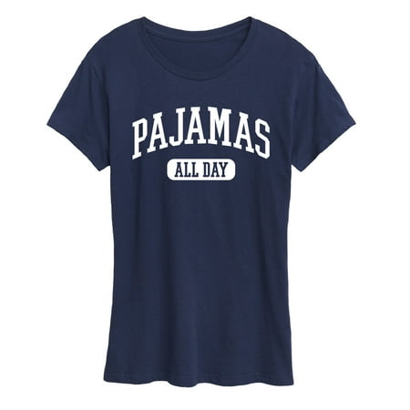 Instant Message - Pajamas All Day Collegiate - Women s Short Sleeve Graphic T-Shirt
Instant Message - Pajamas All Day Collegiate - Women s Short Sleeve Graphic T-Shirt