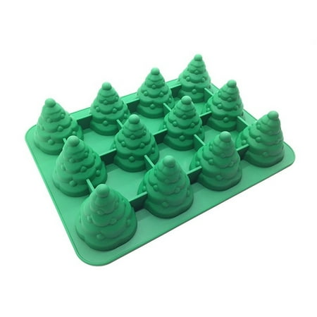 3D Christmas Tree Fondant Cake Bread Decorating Silicone Mold DIY Tools