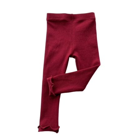 Zlekejiko Toddler Kids Girls Simple Fashion Soild Soft Dance Pants Leggings