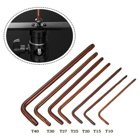 7PC T10 T15 T20 T25 T27 T30 T40 Double-End 2-way Torx Screwdriver Spanner Wrench
7PC T10 T15 T20 T25 T27 T30 T40 Double-End 2-way Torx Screwdriver Spanner Wrench