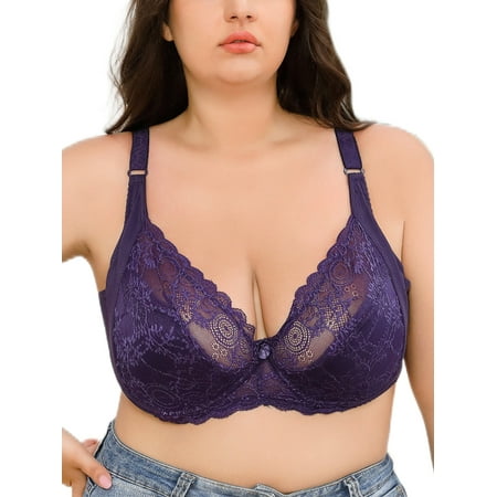 Lumento Ladies Push Up Home Bralette Comfort Adjustable Shoulder Strap Bralettes Support Minimizer Bras Purple 105G
Lumento Ladies Push Up Home Bralette Comfort Adjustable Shoulder Strap Bralettes Support Minimizer Bras Purple 105G