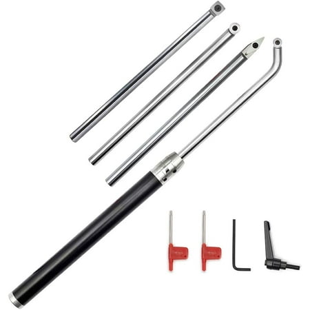 Wood Turning tool set Carbide Tipped Lathe Finisher/Rougher/Detailer/Hollower Tool Set(4pcs Bar+1pcs Handle) With Round/Square/Diamond Carbide Insert and Screw and Wrench
Wood Turning tool set Carbide Tipped Lathe Finisher/Rougher/Detailer/Hollower Tool Set(4pcs Bar+1pcs Handle) With Round/Square/Diamond Carbide Insert and Screw and Wrench
