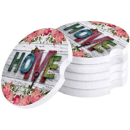 KXMDXA Colorful Home and Flower Vintage Wood Grain Set of 4 Car Coaster for Drinks Absorbent Ceramic Stone Coasters Cup Mat with Cork Base for Home Kitchen Room Coffee Table Bar Decor
KXMDXA Colorful Home and Flower Vintage Wood Grain Set of 4 Car Coaster for Drinks Absorbent Ceramic Stone Coasters Cup Mat with Cork Base for Home Kitchen Room Coffee Table Bar Decor