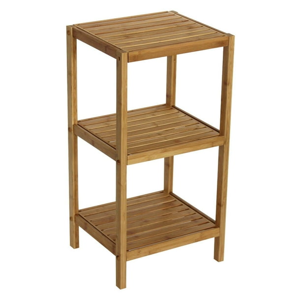 Gallerie Decor Bamboo Natural Spa 3 Shelf Tower