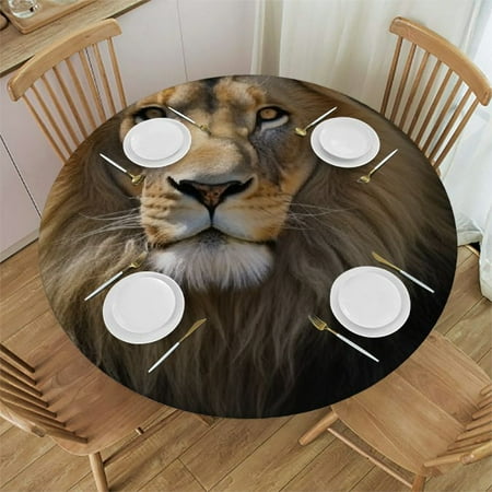 BCIIG Lion Round Table Cover Stain Resistant Washable Indoor Outdoor Tablecloth Kitchen Dining Wedding Parties Picnic Farmhouse 100% Polyester Fiber 42-46
BCIIG Lion Round Table Cover Stain Resistant Washable Indoor Outdoor Tablecloth Kitchen Dining Wedding Parties Picnic Farmhouse 100% Polyester Fiber 42-46