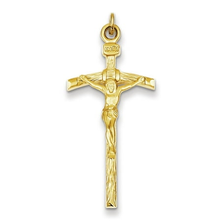 Sterling Silver Vermeil Crucifix Pendant
