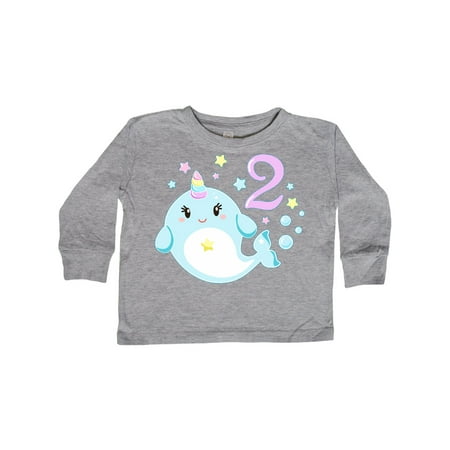 Inktastic Happy 2nd Birthday with Cute Narwhal Stars and Bubbles Gift Toddler Boy or Toddler Girl Long Sleeve T-Shirt
Inktastic Happy 2nd Birthday with Cute Narwhal Stars and Bubbles Gift Toddler Boy or Toddler Girl Long Sleeve T-Shirt