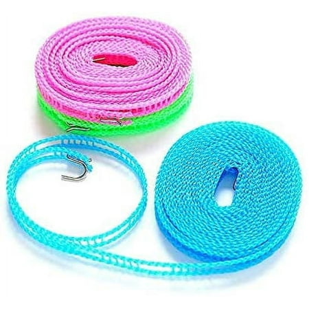Portable for Indoor & Outdoor Travel Camping Laundry Needs Windproof Non-Slip Nylon Clothesline with Metal Hooks
Portable for Indoor & Outdoor Travel Camping Laundry Needs Windproof Non-Slip Nylon Clothesline with Metal Hooks