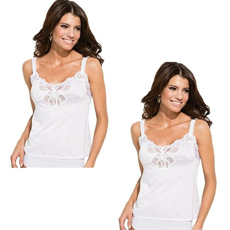 Women s Camisole w/Lace Accents (Pack of 2)
