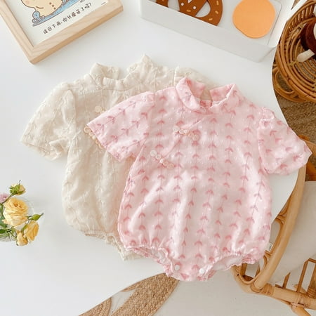 MyBeauty Baby Outfits Embroidery Comfortable Short Sleeve Girl Summer Romper for Leisure Pink 90
MyBeauty Baby Outfits Embroidery Comfortable Short Sleeve Girl Summer Romper for Leisure Pink 90