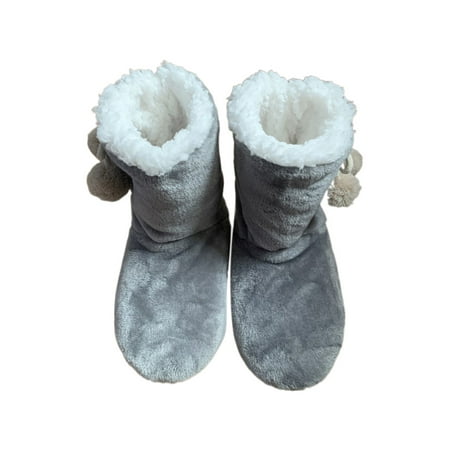 Daeful Men Socks Round Toe Sock Slippers Pull On House Shoe Warm Flat Fluffy Shoes Unisex Comfort Grey 4.5-6
Daeful Men Socks Round Toe Sock Slippers Pull On House Shoe Warm Flat Fluffy Shoes Unisex Comfort Grey 4.5-6