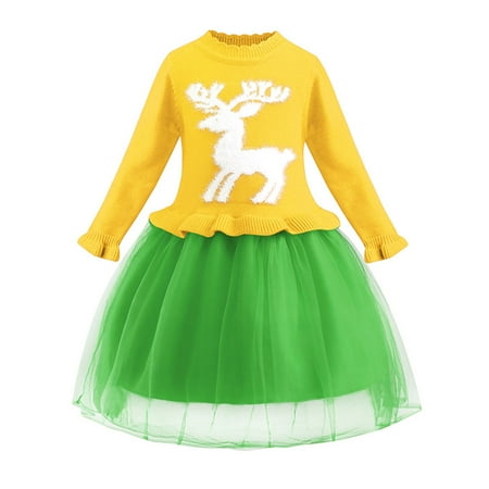 QYZEU Kid Girls Cute Dresses for Summer Kids Summer Dress Xmas Knit Party Dress Print Girl Tulle Kids Princess Deer Children Dress Girls Dress&Skirt
QYZEU Kid Girls Cute Dresses for Summer Kids Summer Dress Xmas Knit Party Dress Print Girl Tulle Kids Princess Deer Children Dress Girls Dress&Skirt