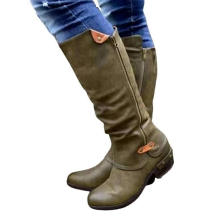 YCCOTO Womens Ladies Mid Calf Block Heel Boots Western Faux Leather Cowboy Biker Shoes
YCCOTO Womens Ladies Mid Calf Block Heel Boots Western Faux Leather Cowboy Biker Shoes