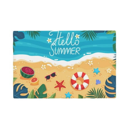 Table Placemats Set of 6 - Hello Summer1 12x18 In Faux Linen Double Heat Resistant Place Mats Cloth Indoor/Outdoor Placemats Washable Table Mats for Dining Kitchen Party
Table Placemats Set of 6 - Hello Summer1 12x18 In Faux Linen Double Heat Resistant Place Mats Cloth Indoor/Outdoor Placemats Washable Table Mats for Dining Kitchen Party