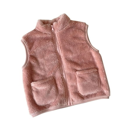RPVATI Baby Unisex Pockets Plush Vest Toddler Zip Up Sleeveless Waistcoat High Neck Fall Winter Warm Clothes Outfit 1Y-4Y
RPVATI Baby Unisex Pockets Plush Vest Toddler Zip Up Sleeveless Waistcoat High Neck Fall Winter Warm Clothes Outfit 1Y-4Y