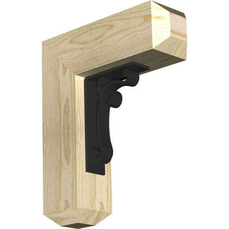 4 W x 13 1/2 D x 16 H Orleans Craftsman Ironcrest Rough Sawn Bracket Douglas Fir (2 W x 5 1/2 D x 8 H Iron Bracket)
4 W x 13 1/2 D x 16 H Orleans Craftsman Ironcrest Rough Sawn Bracket Douglas Fir (2 W x 5 1/2 D x 8 H Iron Bracket)