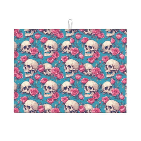 Ocsxa happy Skull rose Dish Drying Mat for Kitchen Counter Coffee Bar Coffee Station Accessories Absorbent Coffee Mat Kitchen Drying Mat Easy Clean 18x24 Inch
Ocsxa happy Skull rose Dish Drying Mat for Kitchen Counter Coffee Bar Coffee Station Accessories Absorbent Coffee Mat Kitchen Drying Mat Easy Clean 18x24 Inch