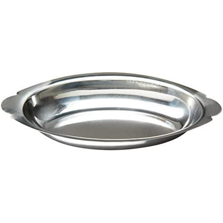 Winco Stainless Steel Oval Au Gratin Dish 15-Ounce