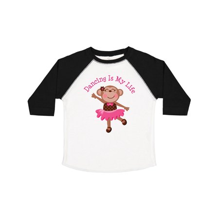 Inktastic Dancing Monkey Girls Gift Toddler Toddler Girl T-Shirt