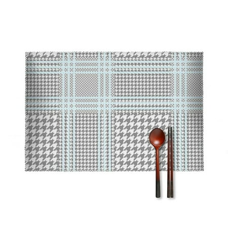 Glen Plaid Grey Blue Dinner Placemats Set of 4 Kitchen Table Placemats 18 * 12 Inches Place Mats Dining Tables Indoor for Kitchen Table Washable Decorations
Glen Plaid Grey Blue Dinner Placemats Set of 4 Kitchen Table Placemats 18 * 12 Inches Place Mats Dining Tables Indoor for Kitchen Table Washable Decorations
