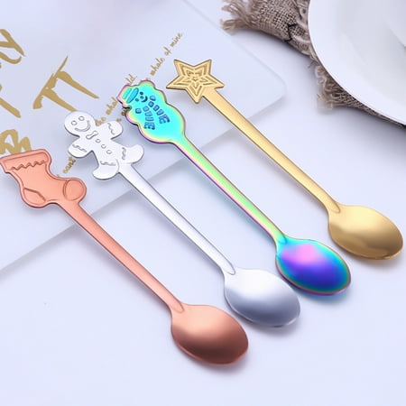 SunSunrise 4Pcs Christmas Stainless Steel Coffee Tea Mixing Spoons Dessert Snacks Tableware
SunSunrise 4Pcs Christmas Stainless Steel Coffee Tea Mixing Spoons Dessert Snacks Tableware
