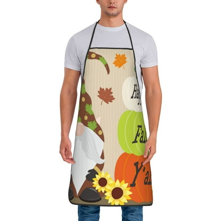 Tideii Gnome Happy Fall for Tie-up Apron Unisex Waterproof and Stain-Resistant Bib Apron for Kitchen Garden Painting
Tideii Gnome Happy Fall for Tie-up Apron Unisex Waterproof and Stain-Resistant Bib Apron for Kitchen Garden Painting