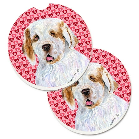Carolines Treasures SS4500CARC Clumber Spaniel Hearts Love and Valentines Day Portrait Set of 2 Cup Holder Car Coasters
Carolines Treasures SS4500CARC Clumber Spaniel Hearts Love and Valentines Day Portrait Set of 2 Cup Holder Car Coasters