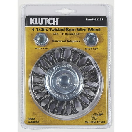 Klutch 4 1/2in. Twisted Knot Wire Wheel
