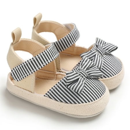 Owl s-Yard Summer Infant Baby Girls Sandals Striped Bowknot Soft Rubber Sole First Walker Closed-Toe Shoes Hxx
Owl s-Yard Summer Infant Baby Girls Sandals Striped Bowknot Soft Rubber Sole First Walker Closed-Toe Shoes Hxx