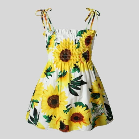 PatPat Baby Girl 100% Cotton Allover Sunflower Print Shirred Cami Dress
PatPat Baby Girl 100% Cotton Allover Sunflower Print Shirred Cami Dress