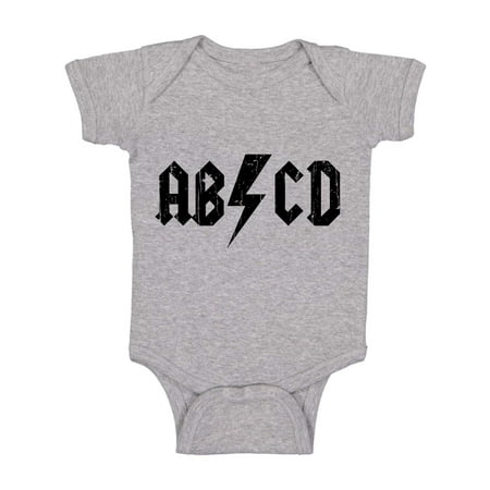 ABCD Alphabet Rock and Roll Cute Funny One Piece Comfy Short Sleeve Bodysuit (Light Grey 6 Months) 
ABCD Alphabet Rock and Roll Cute Funny One Piece Comfy Short Sleeve Bodysuit (Light Grey 6 Months)