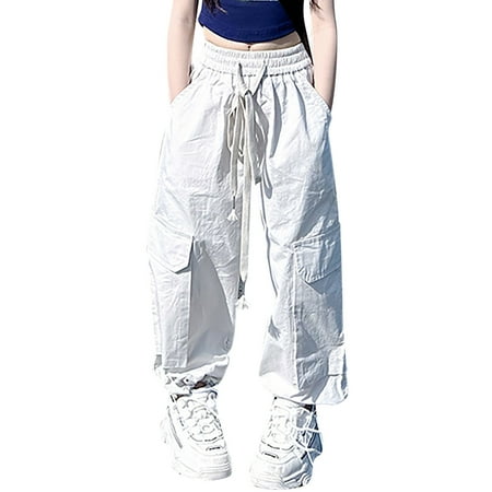 Toddler Girls Pants Teen Children Casual High Waisted Drawstring Loose Fit Multi Pockets Kids Light Cargo Sweatpants Streetwear Pants for Girls Size 3-4T
Toddler Girls Pants Teen Children Casual High Waisted Drawstring Loose Fit Multi Pockets Kids Light Cargo Sweatpants Streetwear Pants for Girls Size 3-4T