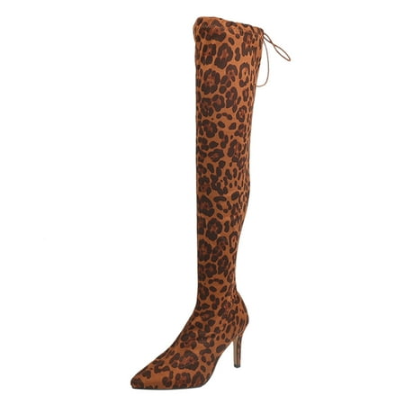 EUHDSSDE Thin Pattern Shoes Leopard The Knee Pointed Toe Boots Heels Women High Over Women s Boots
EUHDSSDE Thin Pattern Shoes Leopard The Knee Pointed Toe Boots Heels Women High Over Women s Boots