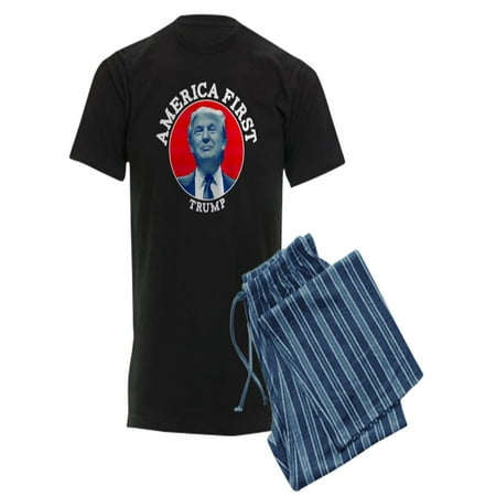 CafePress - America First Trump - Men s Dark Pajamas