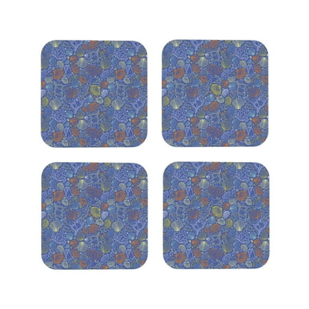 Drink Coasters Set of 4 colourful seashells Leather Coasters for Coffee Table Protector Heat Resistant Cute Coasters for Home Decor Housewarming Gifts Bar Kitchen 4 Inch Square
Drink Coasters Set of 4 colourful seashells Leather Coasters for Coffee Table Protector Heat Resistant Cute Coasters for Home Decor Housewarming Gifts Bar Kitchen 4 Inch Square