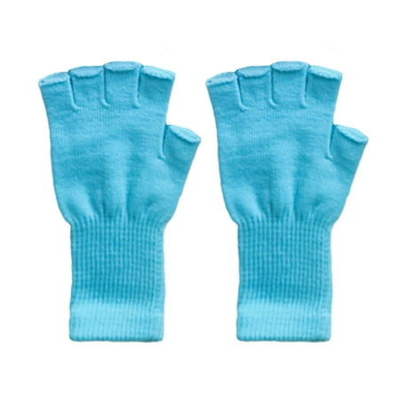 Wrea 1 Pair Fingerless Gloves Comfortable Winter Stretchy Thermal Adults Half Finger Cover Solid Color Knitted Long Glove for Outdoor Lake blue
Wrea 1 Pair Fingerless Gloves Comfortable Winter Stretchy Thermal Adults Half Finger Cover Solid Color Knitted Long Glove for Outdoor Lake blue
