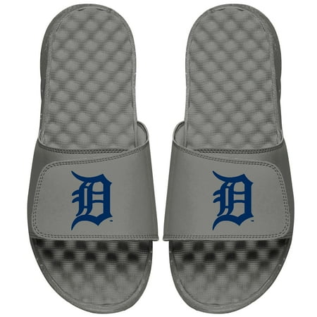 Men s ISlide Gray Detroit Tigers Primary Logo Slide Sandals