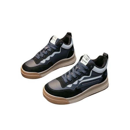 Difumos Women Casual Shoes Cotton Lining Ankle Boot Platform Fashion Shoe Walking Slip Resistant Short Booties Non-slip Lace Up Low Calf Boots Cotton Lining Blue 7
Difumos Women Casual Shoes Cotton Lining Ankle Boot Platform Fashion Shoe Walking Slip Resistant Short Booties Non-slip Lace Up Low Calf Boots Cotton Lining Blue 7