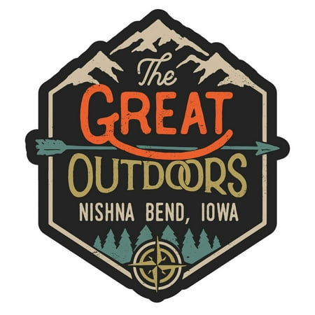 Nishna Bend Iowa The Great Outdoors Design 4-Inch Fridge Magnet