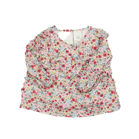 

Pre-owned Gap Girls Floral Blouse size: 12-18 Months