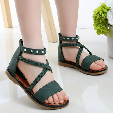 PEASKJP Girl s Slides Summer Toddler Girls Soft-Soled Non Slip Strappy Dress Sandals Girls Dress Shoes Green 31
PEASKJP Girl s Slides Summer Toddler Girls Soft-Soled Non Slip Strappy Dress Sandals Girls Dress Shoes Green 31